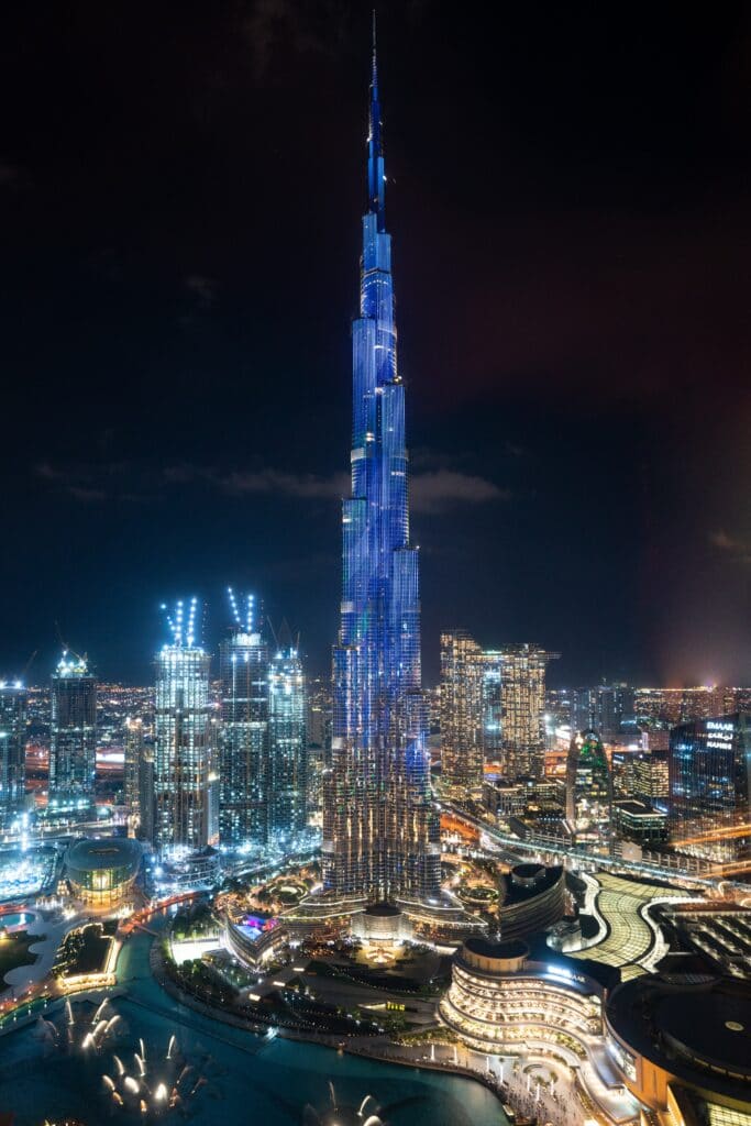 Burj Khalifa de nuit 