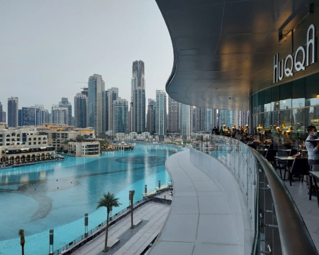 Le restaurant Huqqa à Dubaï Mall, spécialité turque