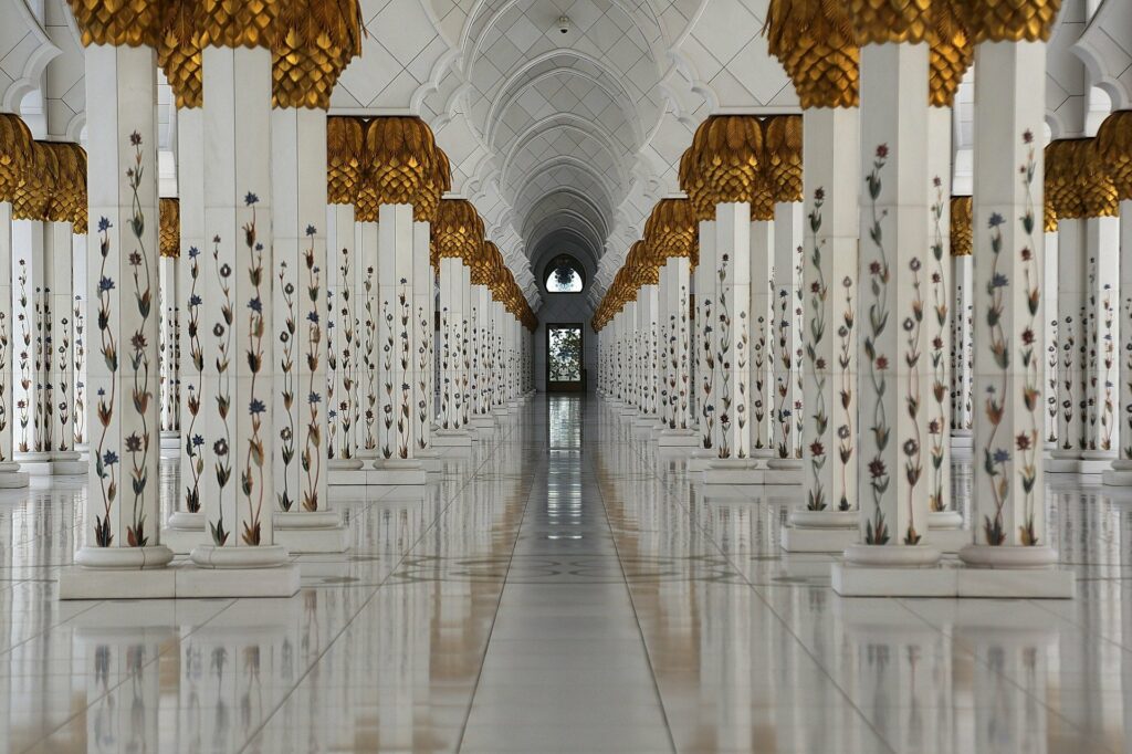 La mosquée d'Abu Dhabi